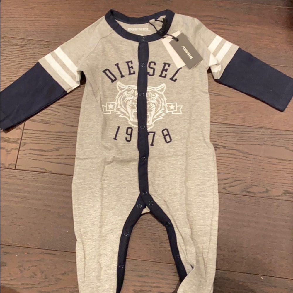 Diesel Baby Boy Cotton Footie